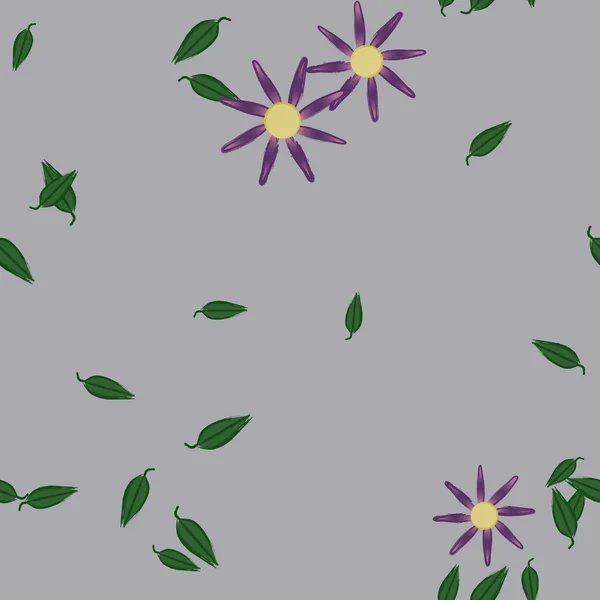 Hermoso Fondo Sin Costura Floral Ilustración Vectores — Vector de stock