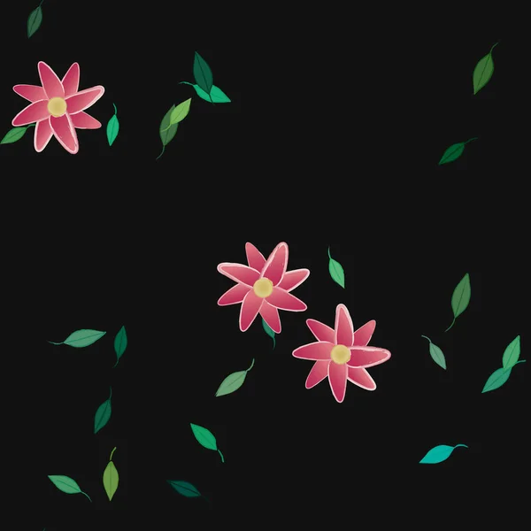 Beau Fond Floral Sans Couture Illustration Vectorielle — Image vectorielle