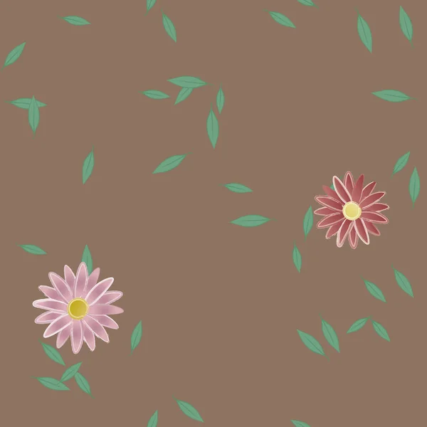 Beau Fond Floral Sans Couture Illustration Vectorielle — Image vectorielle