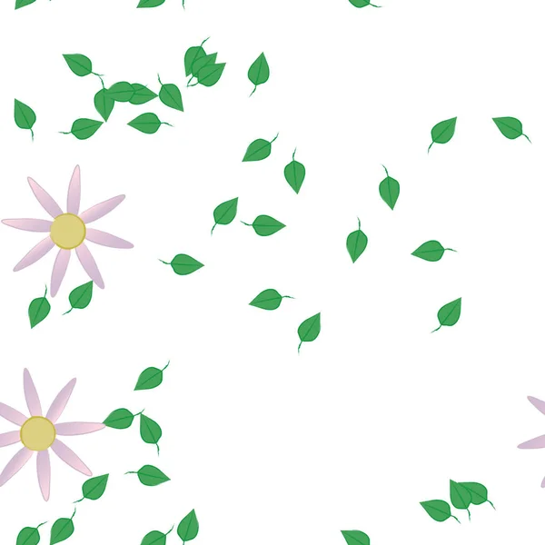 Schöne Florale Nahtlose Hintergrund Vektorillustration — Stockvektor