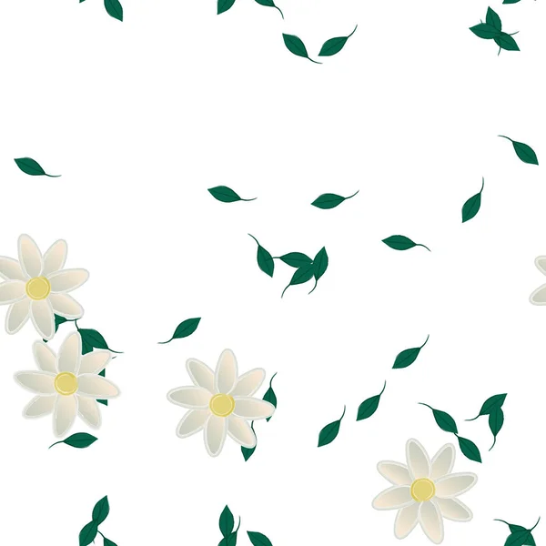 Beautiful Floral Seamless Background Vector Illustration — Stock Vector