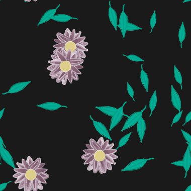 Çiçeksiz arka plan, vektör illüstrasyonu