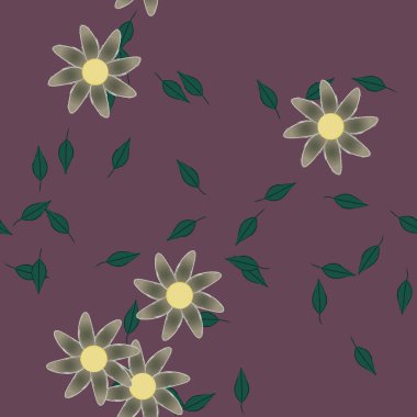 Çiçeksiz arka plan, vektör illüstrasyonu