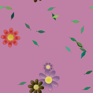 Çiçeksiz arka plan, vektör illüstrasyonu