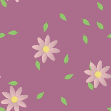 Yaprakları pürüzsüz arkaplan, vektör illüstrasyonu 