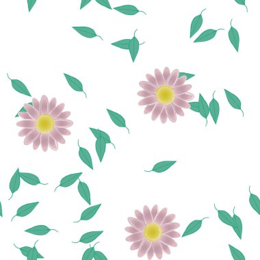 Çiçeksiz arka plan, vektör illüstrasyonu