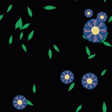 Çiçeksiz arka plan, vektör illüstrasyonu