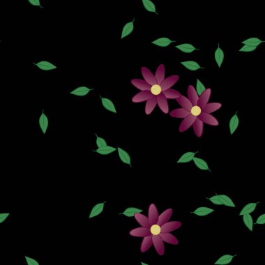 Çiçeksiz arka plan, vektör illüstrasyonu