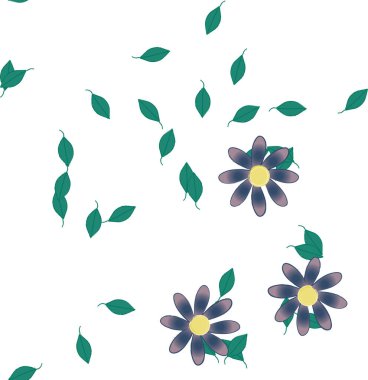 Çiçeksiz arka plan, vektör illüstrasyonu