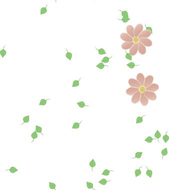 Çiçeksiz arka plan, vektör illüstrasyonu