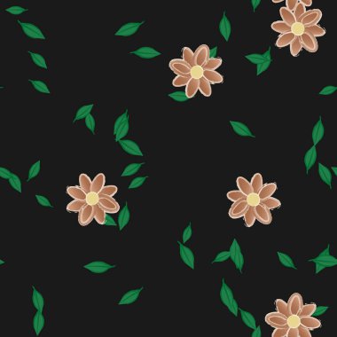 Çiçeksiz arka plan, vektör illüstrasyonu