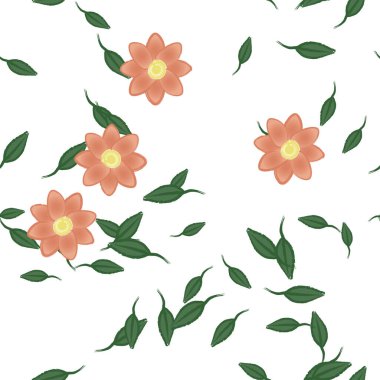 Çiçeksiz arka plan, vektör illüstrasyonu