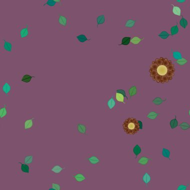 Yaprakları pürüzsüz arkaplan, vektör illüstrasyonu