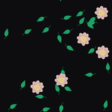 Çiçeksiz arka plan, vektör illüstrasyonu