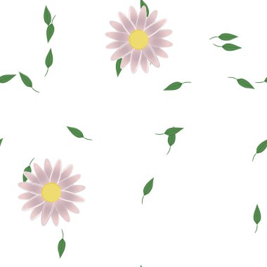 Çiçeksiz arka plan, vektör illüstrasyonu