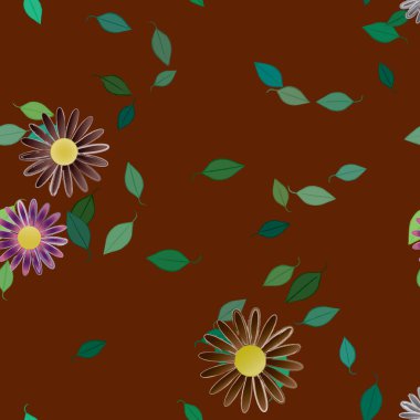 Çiçeksiz arka plan, vektör illüstrasyonu