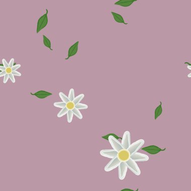 Yaprakları pürüzsüz arkaplan, vektör illüstrasyonu