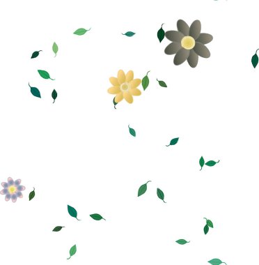 Çiçeksiz arka plan, vektör illüstrasyonu