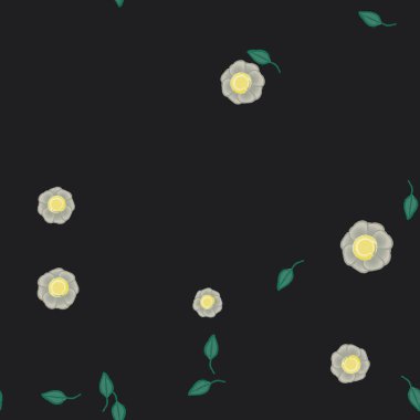 Yaprakları pürüzsüz arkaplan, vektör illüstrasyonu