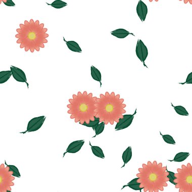 Çiçeksiz arka plan, vektör illüstrasyonu