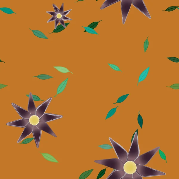 Hermoso Fondo Sin Costura Floral Ilustración Vectores — Vector de stock