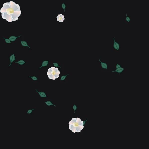 Beau Fond Floral Sans Couture Illustration Vectorielle — Image vectorielle