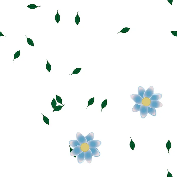 Mooie Bloemen Naadloze Achtergrond Vector Illustratie — Stockvector