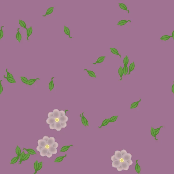 Fundo Sem Costura Floral Bonito Ilustração Vetorial — Vetor de Stock