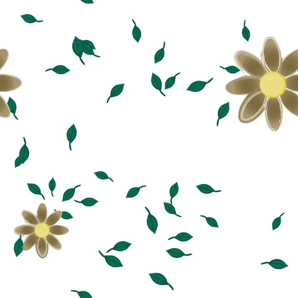 Beau Fond Floral Sans Couture Illustration Vectorielle — Image vectorielle