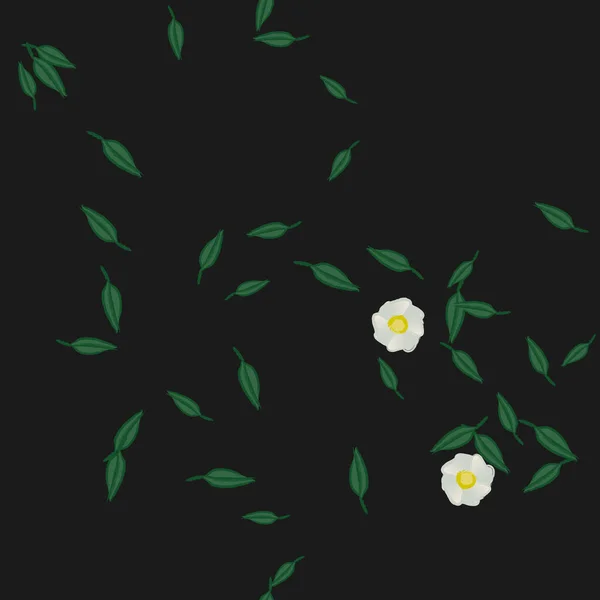 Hermoso Fondo Sin Costura Floral Ilustración Vectores — Vector de stock