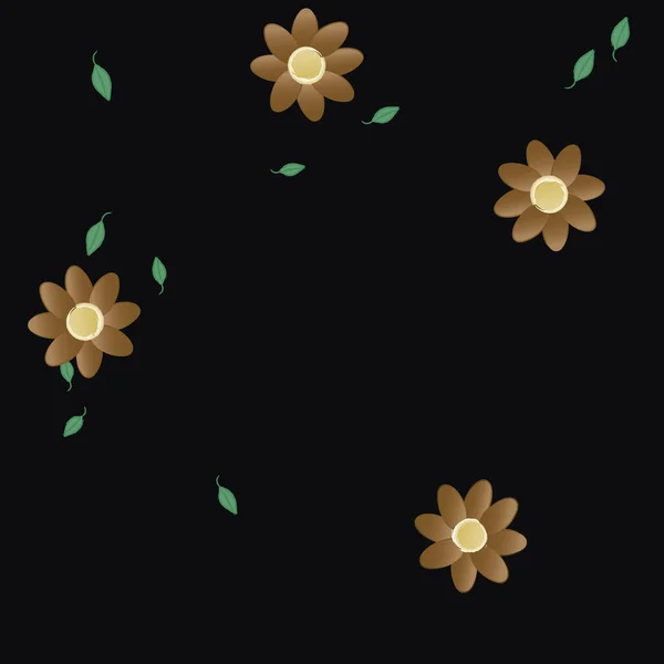 Hermoso Fondo Sin Costura Floral Ilustración Vectores — Vector de stock