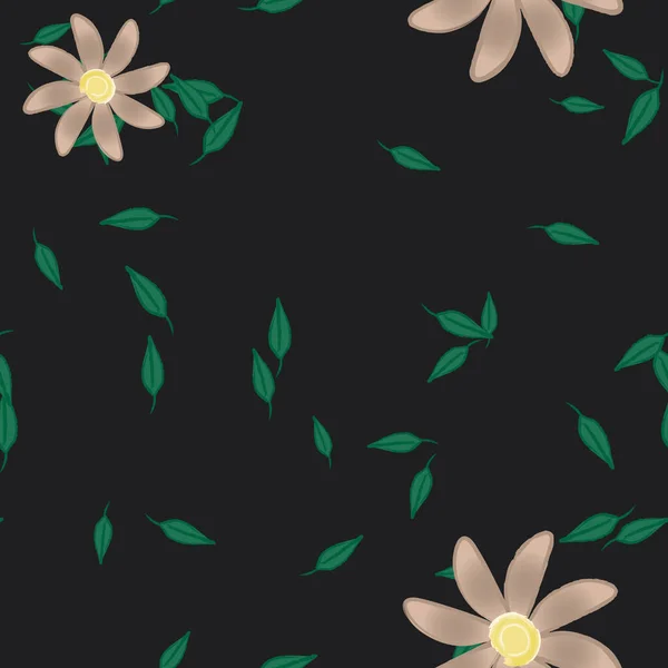 Hermoso Fondo Sin Costura Floral Ilustración Vectores — Archivo Imágenes Vectoriales