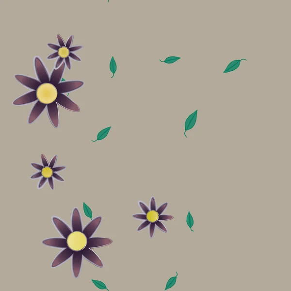 Beau Fond Floral Sans Couture Illustration Vectorielle — Image vectorielle