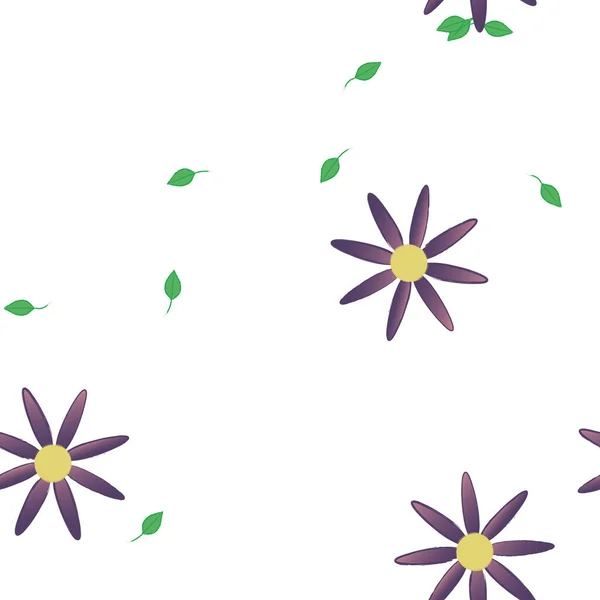 Schöne Florale Nahtlose Hintergrund Vektorillustration — Stockvektor