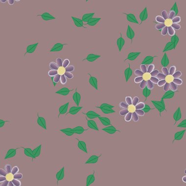 Yaprakları pürüzsüz arkaplan, vektör illüstrasyonu