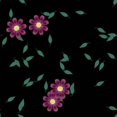 Çiçeksiz arka plan, vektör illüstrasyonu