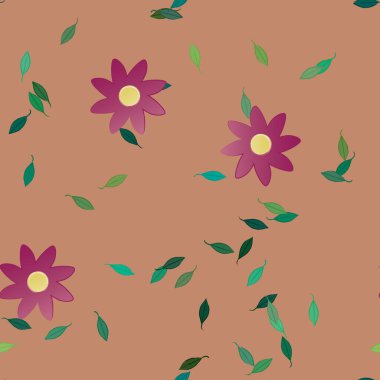 Çiçeksiz arka plan, vektör illüstrasyonu