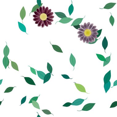 Çiçeksiz arka plan, vektör illüstrasyonu