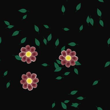 Çiçeksiz arka plan, vektör illüstrasyonu