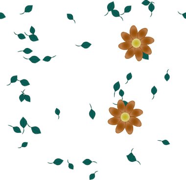 Çiçeksiz arka plan, vektör illüstrasyonu