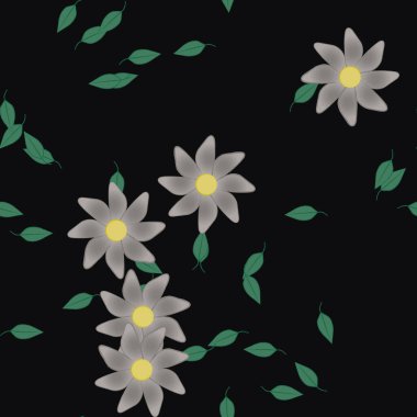 Çiçeksiz arka plan, vektör illüstrasyonu