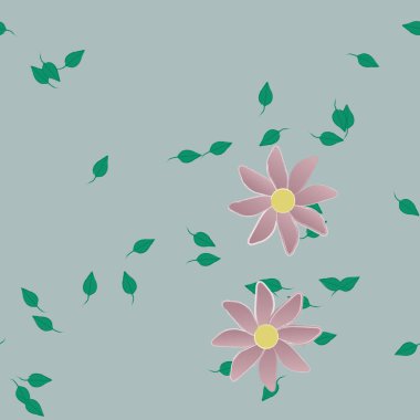 Çiçeksiz arka plan, vektör illüstrasyonu