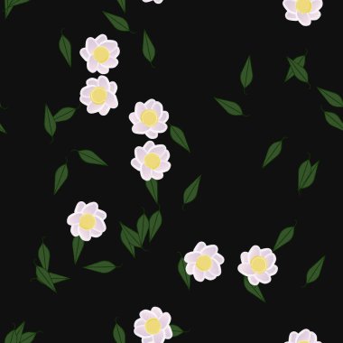 Çiçeksiz arka plan, vektör illüstrasyonu