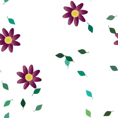 Çiçeksiz arka plan, vektör illüstrasyonu