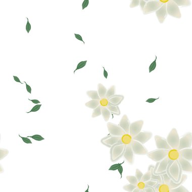 Yaprakları pürüzsüz arkaplan, vektör illüstrasyonu