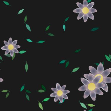 Çiçeksiz arka plan, vektör illüstrasyonu