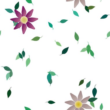 Çiçeksiz arka plan, vektör illüstrasyonu