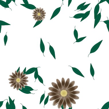 Çiçeksiz arka plan, vektör illüstrasyonu