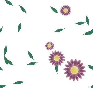 Çiçeksiz arka plan, vektör illüstrasyonu