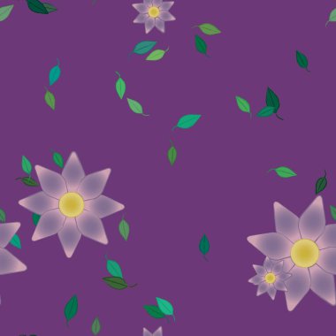 Çiçeksiz arka plan, vektör illüstrasyonu